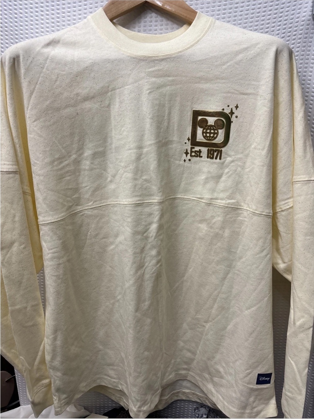 NWT Disney Parks Walt Disney World metallic castle spirit jersey Sz M